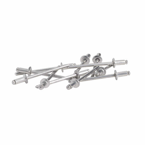 Short Aluminum One Eighth Inch Pop Rivets For Metal Fabric Leather And Auto Repair 100 Pack Reliable Rivet Fasteners visible