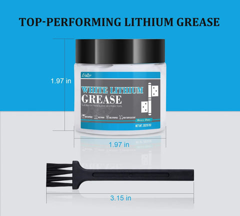 4oz Go To Multi Purpose Lithium Grease For Metal Parts That Take Heat And Wear High Temp Automotive Lubricant With Brush Applicator