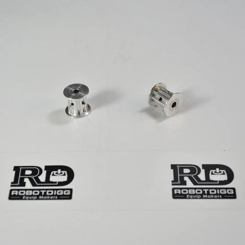 T5 Timing Pulley 10 Teeth 5mm Bore Aluminum Alloy No Hub For 15mm Wide T5 Timing Belt Synchronous Pulley Pack Of 2