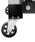 Tough As Nails Folding Engine Hoist With Hydraulic Motor Crane Lift close-up of smooth roller and carbon steel frame.