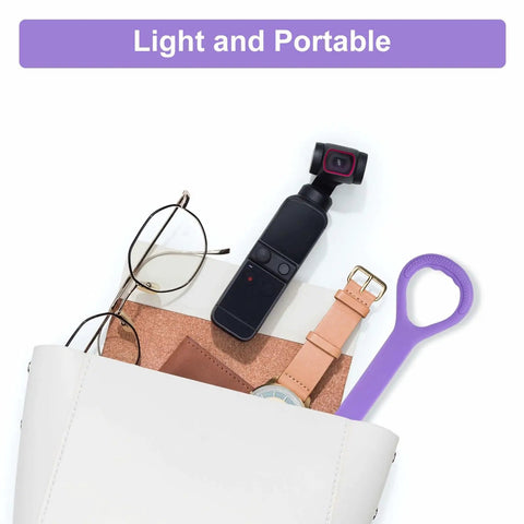 Purple Figure 8 Resistance Band with Handles for Arm Back Shoulder Training and Full Body Workouts in a white bag