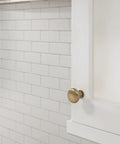Classic Zinc Cabinet Knob One And A Quarter Inch Diameter For Cabinets And Furniture Durable And Easy To Install on white cabinet door