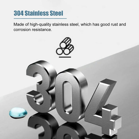 304 Stainless Steel material showcasing corrosion resistance for heavy duty applications in outdoor setups.