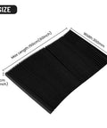 Foldable Accordion Bellows Cover for Milling Machines, Rubber Protective Guard Shield, 1.5m Length by 0.3m Width displayed flat