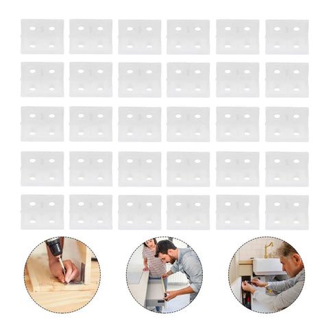 Plastic Corner Bracket Shelf Supports Right Angle Brackets For Easy Furniture And Cabinet Repair Durable Quick Install 100 pcs