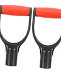 Replacement Shovel Handle With D Shaped Grip For Gardening Spade In Durable Plastic Construction Pack Of 2 with red grips
