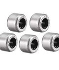Needle Roller Bearing Set 4mm Bore 8mm OD 6mm Width Chrome Steel Needles With PA66 Cage One Way Clutch 5 Pieces Built For Precision Linear Motion