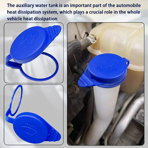 Ford Focus 2012 2018 Windshield Washer Fluid Reservoir Cap Replacement, Durable ABS Plastic, Installed in Engine