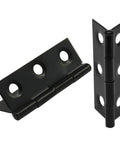 20 Pack 2 Inch Stainless Steel Folding Butt Hinges With Screws Black Rust Resistant Durable Fit For Small Cabinets Jewelry Boxes Chests Wooden Craft Projects Light Duty Doors
