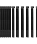16 Pack 18 Inch Hook And Loop Nylon Cable Ties Reusable Black Straps With D Ring Buckle For Quick Grab And Go Cable Management