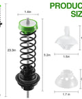 Washer Suspension Rod Kit W11130362 With Upgraded Design And Heavy Duty High Strength Springs For Stable Performance Fits Whirlpool Maytag Kenmore Front Load And Top Load Washers, 23.3in rod