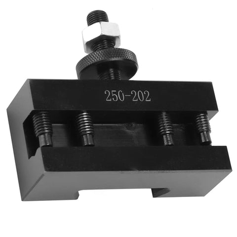 Lathe Tool Holder For Aluminum Alloy Turning Tool Holder One Quarter To Five Eighths Inch Range Pro Precision Easy Install Turning Machines And Workshop Use Rugged Construction For Stable Clamping And Easy Mounting In Busy Shops Or Home Workshops. black 250-202 lathe tool holder with threaded clamp