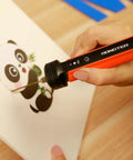 Rongter Fast Heating Electric Hot Wire Foam Cutter Tool Styrofoam Model Maker 2 Inch And 4 Inch Tips in use cutting foam design.