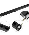 Barn Door Soft Close Kit For Barn Wood Doors With Spring Buffer Damper And Sliding Rail Mechanism Quiet Smooth Closing Oil Free Design Noise Reduction Durable Furniture Accessory showing rail and damper close-up.