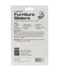Heavy Duty Round Plastic Carpet Furniture Sliders Glide Your Couch Tables And Dressers Smooth As Butter Pads 3.5 Inches Wide Four Pack Browns backside directions and uses
