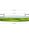 16.5 Inch Golf Cart Rear View Mirror With No Fuss 150 Degree Curved Design For EZGO Yamaha Club Car, Wide Field Of View