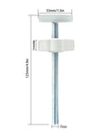 Hella Sturdy Baby Gate Extender Kit Four Pack M8 Threaded Spindle Rods, 125mm length, steel and plastic, hardware replacement part.
