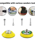 240 Piece 2 Inch Sanding Discs Pad Kit With Backer Plate And Soft Foam Buffers Pro Grade For Drill Grinder Rotary Tools