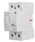 Heavy Duty 63A 2 Pole Modular AC Contactor With 230V AC DC Universal Coil And 2NO Normally Open Contacts in compact design.