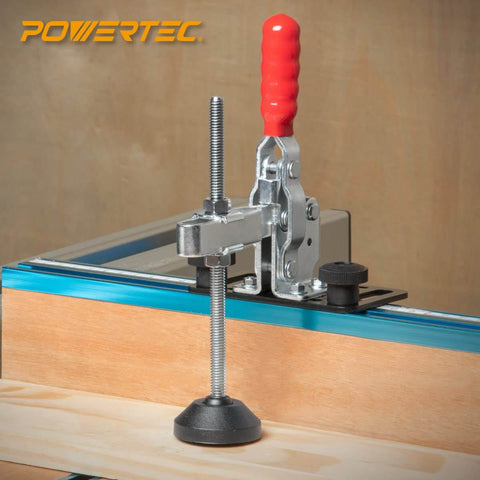 Two Pack Six Inch Toggle Clamp Feet With Nuts And Washers, Oversized Swivel Action Foot Pads for table saw fence setup