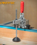 Six Inch Toggle Clamp Foot With Nuts And Washers Soft Clamping Pad Extends Clamping Reach For Table Saw Fence Drill Press Table And Woodworking Jigs Ensuring Precise Alignment And A Sturdy Secure Hold. 6-inch steel foot on woodworking jig