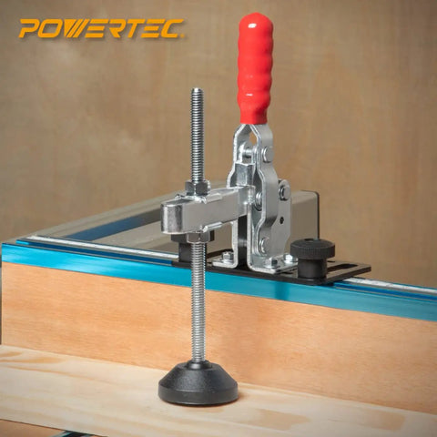 Six Inch Toggle Clamp Foot With Nuts And Washers Soft Clamping Pad Extends Clamping Reach For Table Saw Fence Drill Press Table And Woodworking Jigs Ensuring Precise Alignment And A Sturdy Secure Hold. 6-inch steel foot on woodworking jig