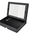 Wood Carving Sharpener 1000 Grit Whetstone With Extra Grooves For Chisels And Gouges in black packaging, open box view