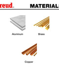 Image showing aluminum, brass, and copper materials for use with 12 Inch Aluminum Cutting Blade With TiCo Carbide For Non Ferrous Metals.