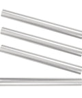 Close-up view of 4 aluminum tubes from 16 Piece Aluminum Tent Pole Repair Tube Connector Kit For Snappy Pole Fixes And Lightweight Camping Accessory