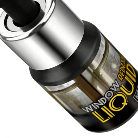 Glass Repair Liquid Bonder 5ml Quick Dry Crack Fix Sealant for Car Windshield and Home Glass, close-up view of bottle top