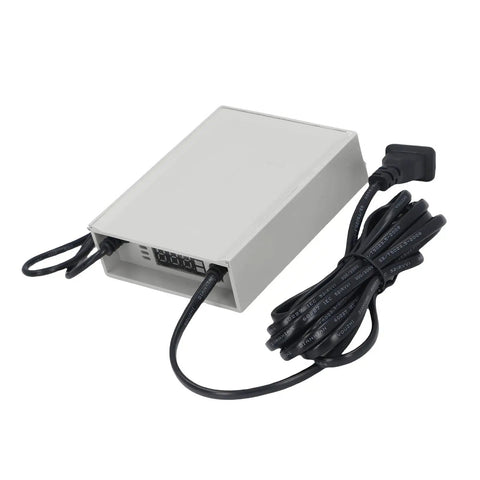 Bulletproof Mini 12V Ups Battery Backup Keeps Outdoor Cameras Routers And Led Strips Rock Solid During Blackouts With A Dependable 3600 Mah Reserve And Smooth One Point Five Amps Output Us Plugged In Ready, side view with cables.