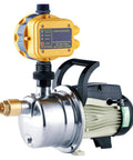 Beefed Up Three Quarters Horsepower 110V Water Pressure Booster Pump For Home Gardens Stainless Steel Shallow Well Jet Pump 1056GPH 131 Feet Head 4 Bar Suction Built For Irrigation Lawn Sprinklers Ponds Yards And Pools