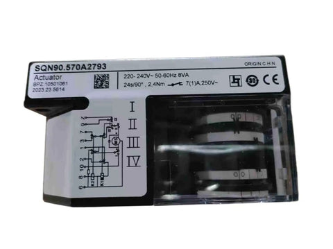 Hella Smooth Hella Durable Damn Fine Replacement Servo Motor Damper Actuator Compatible SQN90 Series clear view with wiring diagram.