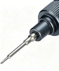 Close-up of Heavy Duty 0.6mm Triwing Screwdriver Equipped With A Smooth Swivel Spin Cap Crafted From Tough Aerospace Aluminum.