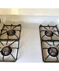 Beefed Up Heavy Duty Replacement Burner Grates Set For GE Kenmore Hotpoint Stove Parts on white gas range