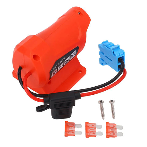 18V Battery Adapter Harness Connector Fusing Holder For Riding Toys And RC Robots with 12 AWG Wire and 40A Fuse
