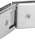 Beefy 135 Degree Door Hinges For 8 To 12mm Glass, gate clamp shower door bracket hinge plated clip with glass clamp