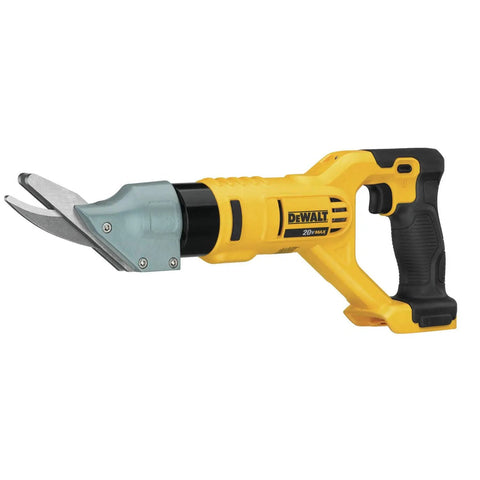 Pro Grade 20V Cordless Fiber Cement Shears with sharp blades for cutting through hardboard and cement panels.