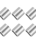 Six Piece Stainless Steel Spacers Set Built To Last, 10mm ID, 12mm OD, 10mm Thick, 304 Stainless Steel Unthreaded Round Bushings, Screw Standoff Spacers For 3/8 Inch Bolts And M10 Fasteners, six stainless spacers