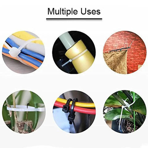 Heavy Duty Nylon Cable Ties 500 Pack Self Locking Black For Home Office Garage Workshop Cable Management 60 Pound Strength Tough As Nails Durable Industrial Grade Ties For Wires Hoses And Automotive Parts