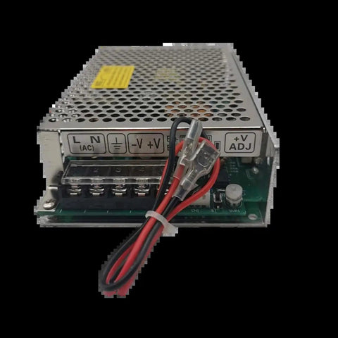 Top Shelf 120W Ups Switching Power Supply 24V Lithium Battery Charger 27.6V Output front view with wired connections.