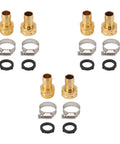 SixRun High Quality Garden Hose Repair Kit With 3 Heavy Duty Connectors And Stainless Steel Clamps For Fixing Leaky Hoses Fast Without Special Tools At A Rock Bottom Price Today. Brass connectors, clamps, and washers