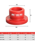 HSK50A Tool Holder Tightening Fixture For Universal CNC Equipment with size chart and measurements shown.