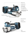Heavy Duty Electric Strapping Machine With Hot Melt Welding And Adjustable Tension For Half To Three Quarter Inch Pp Pet Straps with LCD screen.