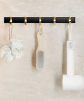 Sturdy Steel Wall Mounted Coat Rack Cool Fix For Your Hallway Or Living Room Easily Park Your Outerwear Totes And Keys To Keep Your Pad Spotless With Super Easy Everyday Storage with hooks holding bath accessories.