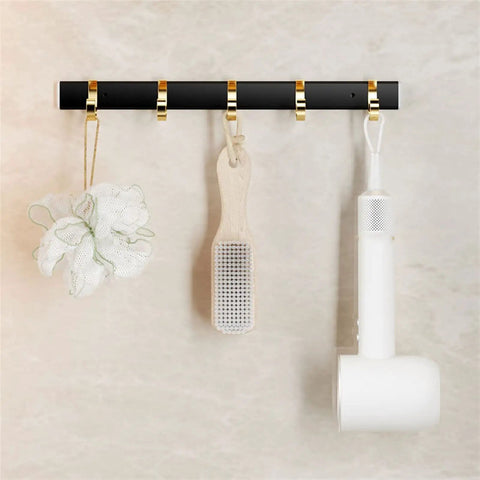 Sturdy Steel Wall Mounted Coat Rack Cool Fix For Your Hallway Or Living Room Easily Park Your Outerwear Totes And Keys To Keep Your Pad Spotless With Super Easy Everyday Storage with hooks holding bath accessories.
