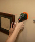 Electronic Stud Finder Pro Grade Ultra Handy With Cross Line Lasers, Bubble Level And LED And Audio Alerts For Wood And Metal Studs, Class 3R Laser 15 Feet In All Directions, Batteries Included. wall mounting