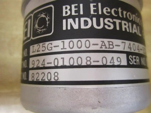 Model L25G1000AB7404ED15 Encoder for Industrial Machinery, 1000 CPR, AB Outputs, Quarter Inch Shaft, Fifteen Pin Connector, PN 92401008049, Beefy Built Tough Industrial Encoder Module