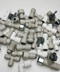 Assorted Push To Connect Tube Fittings 1/2 In NPTF To 3/8 In Tube OD Female Adapters, Durable POM with NBR O Ring, for RO Systems