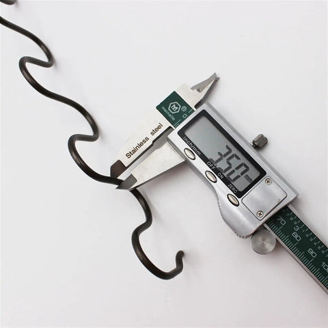 Extra Long Sofa Spring Repair Kit with Clips and Screws for DIY Recliner Fix 35cm to 80cm shown with caliper measurement